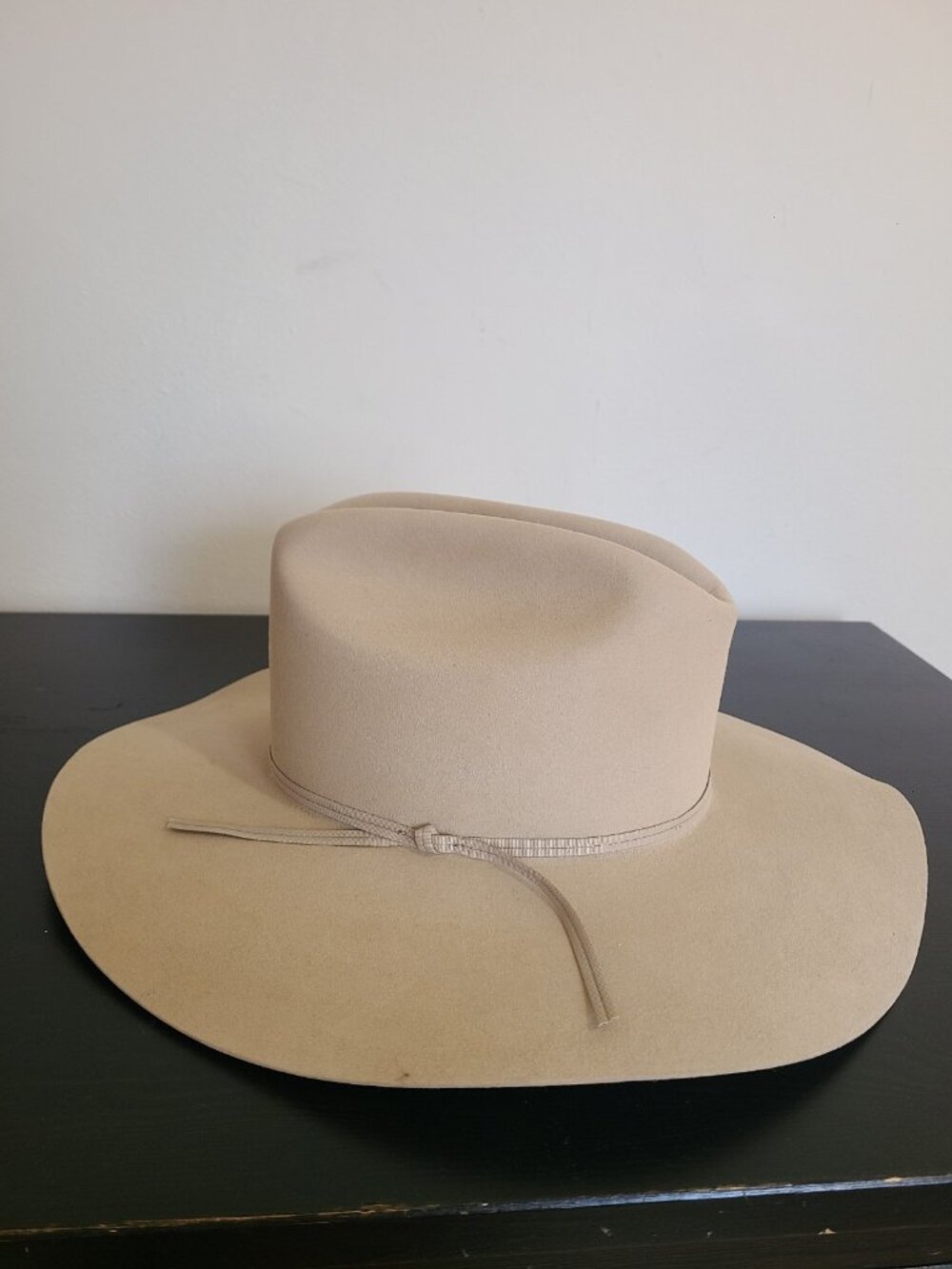 New Stetson 5X Cowboy Hat Ranch Tan 7 1/4 Fortworth USA